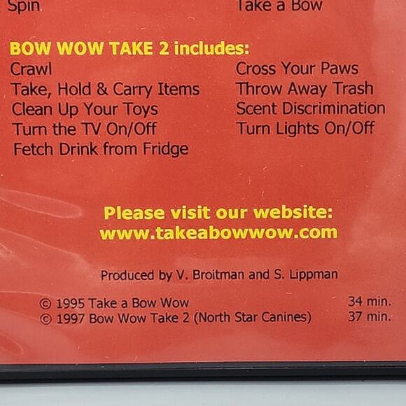 Take A Bow Wow! And Bow Wow Take 2 - DVD - Dog Trick Training Canine - Picture 5 of 8